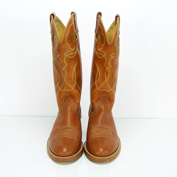 Shoes Men Acme Faux Leather Cowboy Boots Made In Usa Poshmark